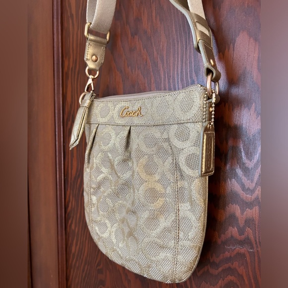 Gold Coach OP Art Crossbody Bag - Picture 3 of 6